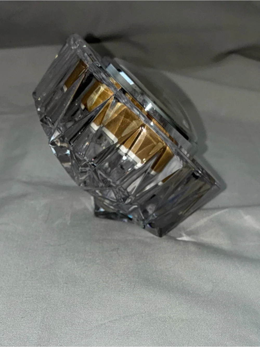 Mikasa Crystal Table Clock